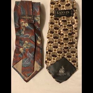 Valentino tie & Lanvin tie